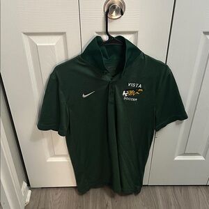 Nike Kids Dark Green Soccer Polo